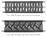Две поперечные вставки макраме — рисунок 3